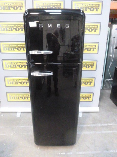 Smeg fridge freezer black - freezer,