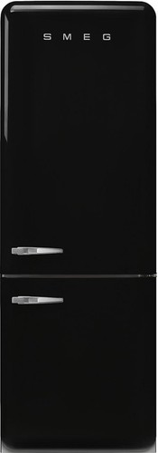 Smeg fridge freezer black - fridge,