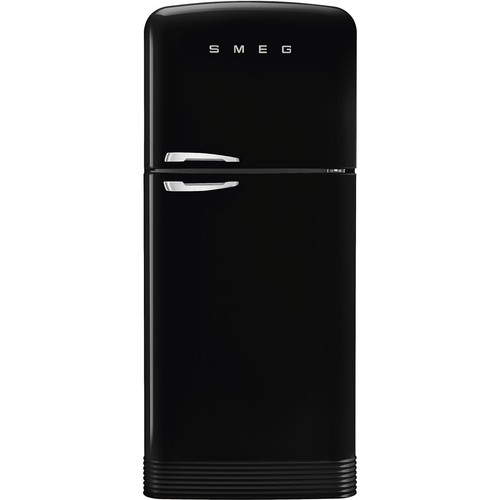 Smeg fridge freezer black - fridge,