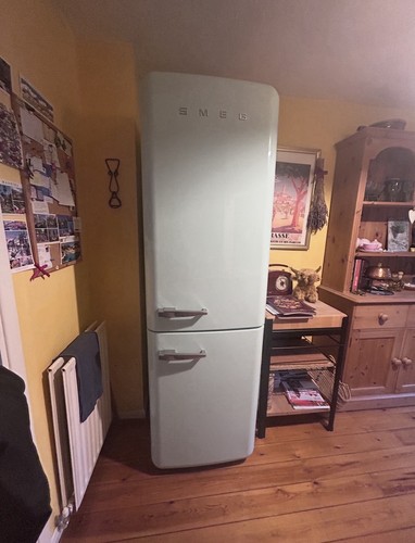 Mint green smeg fab32 fridge - mint,