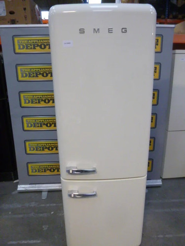 Smeg fridge freezer - smeg, cream