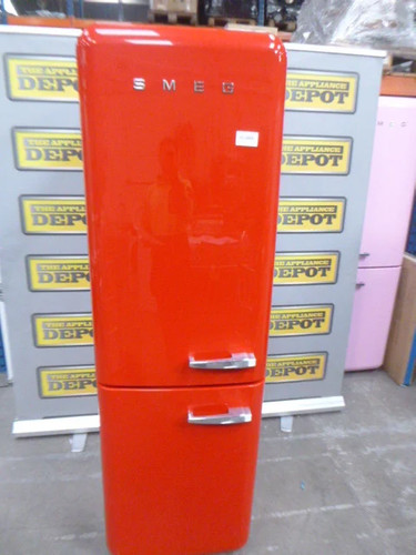 Smeg fridge freezer red - smeg,