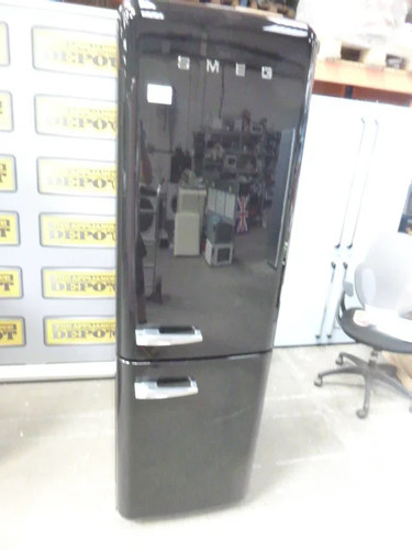 Smeg fridge freezer black - fridge,