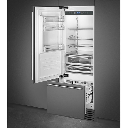 Smeg built fridge - smeg, freezer